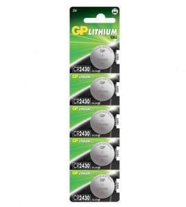 GP CR2430 Lithium CR2430-2C5 BL5 GP CR2430 Lithium CR2430-2C5 BL5