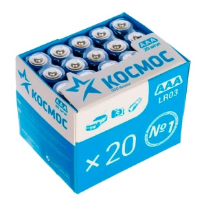 Космос LR03 Alkaline KOCLR0320BOX BOX20 Космос LR03 Alkaline KOCLR0320BOX BOX20
