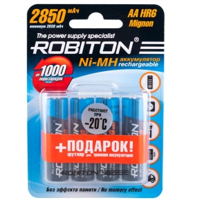 Robiton HR6 2850mah 2850MHAA-4/box NI-MH BL4 Robiton HR6 2850mah 2850MHAA-4/box NI-MH BL4