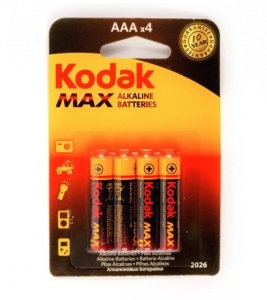 Kodak LR03 MAX SUPER ALKALINE K3A-4 BL4 Kodak LR03 MAX SUPER ALKALINE K3A-4 BL4