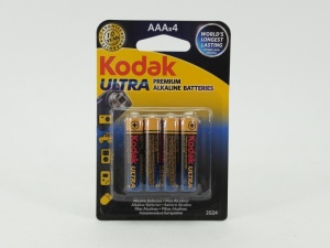 Kodak LR03 ULTRA PREMIUM Alkaline K3A-4 U BL4 Kodak LR03 ULTRA PREMIUM Alkaline K3A-4 U BL4