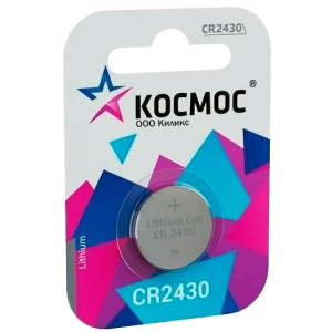Космос CR2430 Lithium KOCR24301BL BL1
