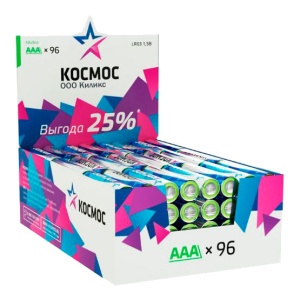 Космос LR03 Alkaline KOCLR03_96BOX SR4 Космос LR03 Alkaline KOCLR03_96BOX SR4
