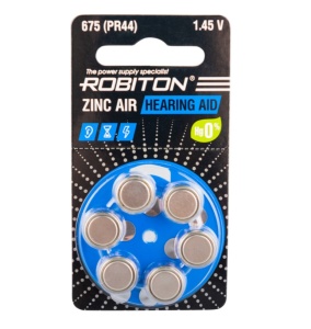 Robiton R-ZA675-BL6 675 PR44 DA675 V675A HEARING AID BL6 Robiton R-ZA675-BL6 675 PR44 DA675 V675A HEARING AID BL6