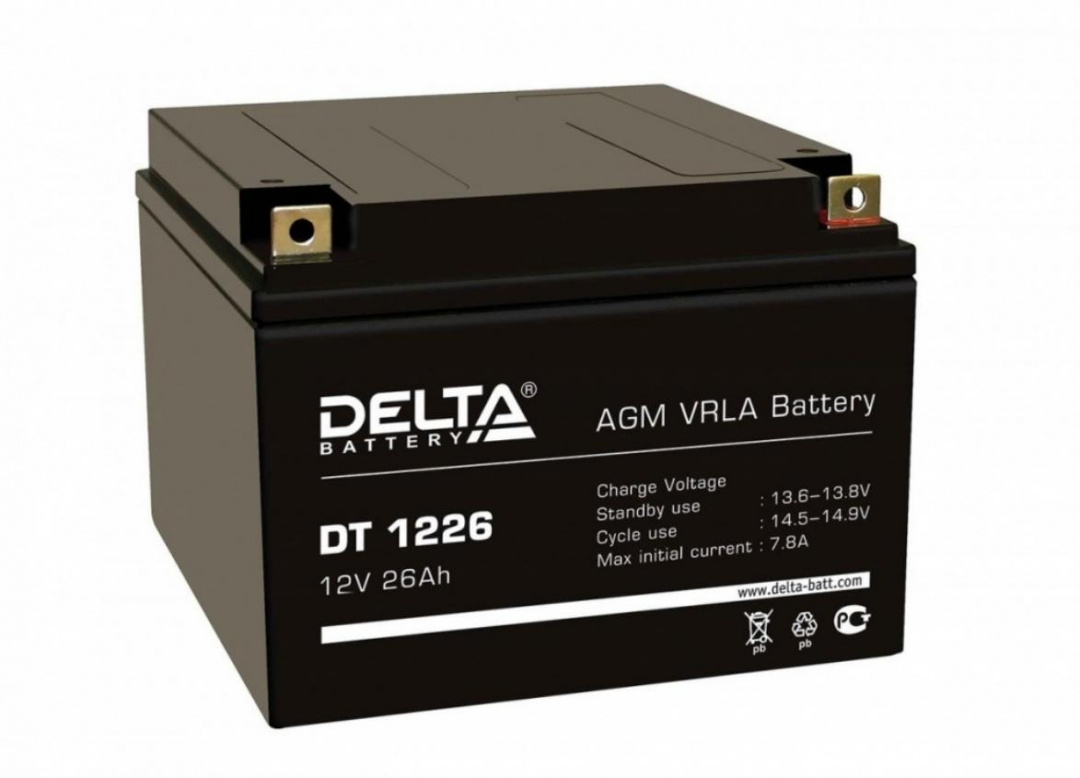 Delta Battery DT 1226 26 А·Ч. Батарея для ups Delta DT 1226. DT 1226 батарея Delta. Optimus op 1226 (12в/26ач).