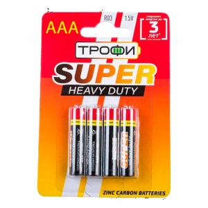 Трофи R03 Super Heavy Duty Zinc BL4