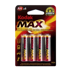Kodak LR6 MAX SUPER ALKALINE KAA-4 BL4 Kodak LR6 MAX SUPER ALKALINE KAA-4 BL4
