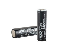 Robiton 18650 LI18650-1800NP-PK1 без защиты с плоским контактом PK1 Robiton 18650 LI18650-1800NP-PK1 без защиты с плоским контактом PK1