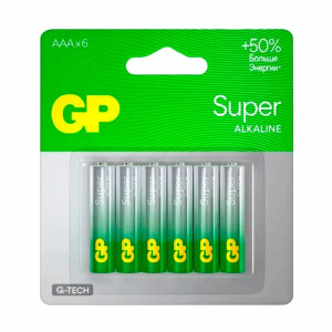 GP LR03 Super Alkaline G-TECH 24AA21-2CRSBC6 BL6