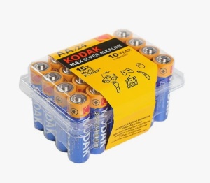Kodak LR6 MAX SUPER ALKALINE 24 AA PVC plastic BOX24 Kodak LR6 MAX SUPER ALKALINE 24 AA PVC plastic BOX24