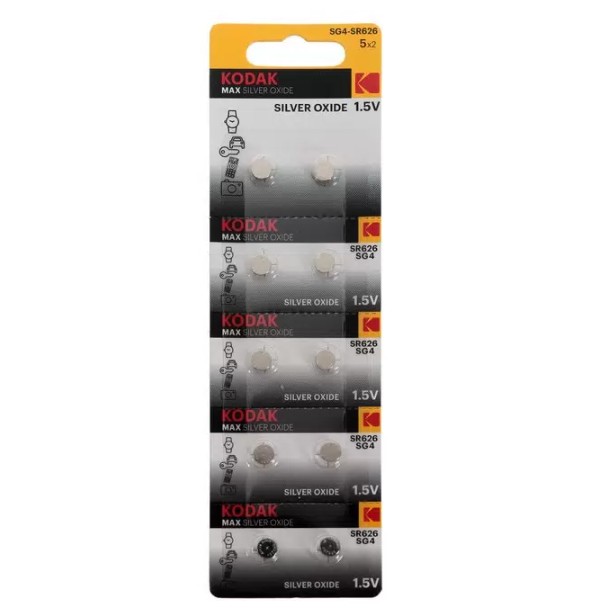 Картинка kodak 377 sr66 sr626sw sg4 max silver oxid button cell bl10 в Киликс