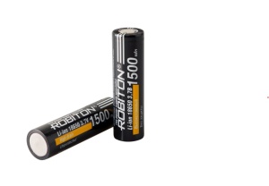 Robiton 18650 LI186NP1500 20А (INR18650-1500) без защиты PK1 Robiton 18650 LI186NP1500 20А (INR18650-1500) без защиты PK1