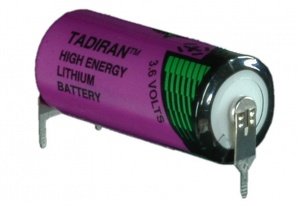 Tadiran SL-361/PT 2/3AA Polarized tags с 3 выводами под пайку