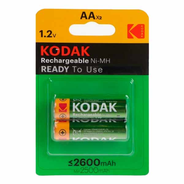 Kodak HR6 2600mah Rechargeable KAAHR-2/2600mah NI-MH BL2