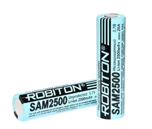 Robiton 18650 SAM2500 20А (Samsung 18650-25R) без защиты PK1 Robiton 18650 SAM2500 20А (Samsung 18650-25R) без защиты PK1