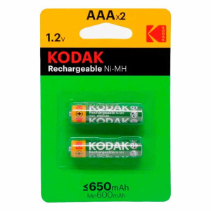 Kodak HR03 650mah Rechargeable K3AHR-2/650mah NI-MH BL2