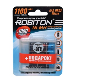 Robiton HR03 1100mah 1100MHAAA-4/box NI-MH BL4 Robiton HR03 1100mah 1100MHAAA-4/box NI-MH BL4