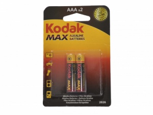 Kodak LR03 MAX SUPER ALKALINE K3A-2 BL2 Kodak LR03 MAX SUPER ALKALINE K3A-2 BL2