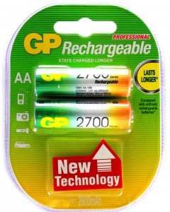 GP HR6 2700mah 270AAHC-2DECRC2 NI-MH BL2 GP HR6 2700mah 270AAHC-2DECRC2 NI-MH BL2