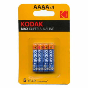 Kodak LR61 MAX SUPER ALKALINE AAAA K4A-4 BL4