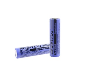 Robiton 18650 SAM3200 (Samsung INR18650-32E) без защиты с плоским контактом PK1 Robiton 18650 SAM3200 (Samsung INR18650-32E) без защиты с плоским контактом PK1