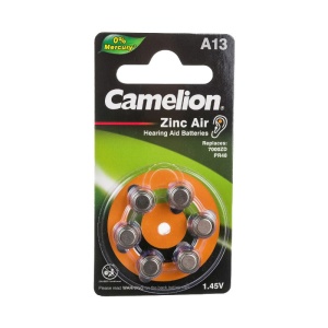 фото Camelion Zinc Air 13 Mercury Free A13-BP6 BL6 фото Camelion Zinc Air 13 Mercury Free A13-BP6 BL6