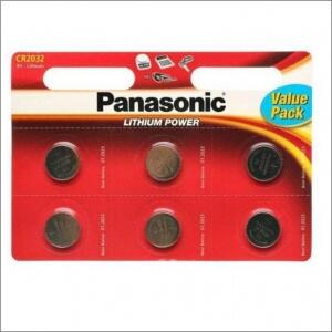 Panasonic CR2032 Lithium Power CR-2032EL/6BW BL6 Panasonic CR2032 Lithium Power CR-2032EL/6BW BL6