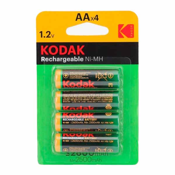 Kodak HR6 2600mah Rechargeable KAAHR-4/2600mah NI-MH BL4