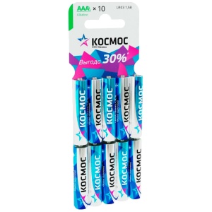 Космос LR03 Alkaline KOCLR0310BL BL10 Космос LR03 Alkaline KOCLR0310BL BL10