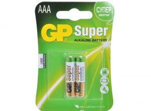 GP LR03 Super Alkaline 24A-2CR2 BL2 GP LR03 Super Alkaline 24A-2CR2 BL2