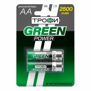 Трофи HR6 2500mah Green Power BL2