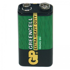 GP 6F22 Greencell Extra Heavy Duty 1604GLF-S1 (1604G-B) SR1 GP 6F22 Greencell Extra Heavy Duty 1604GLF-S1 (1604G-B) SR1