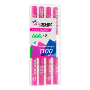 Космос HR03 1100mah KOCR03NIMH1100mAh8B BOX8