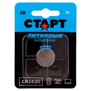 СТАРТ CR2430 Lithium Blue BL1
