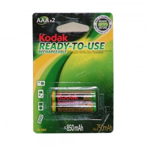 Kodak HR03 850mah Rechargeable K3AHRP-2/850mah NI-MH BL2