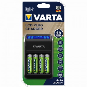 Varta Charger LCD Plug 57677 (4xАА 2100mah)