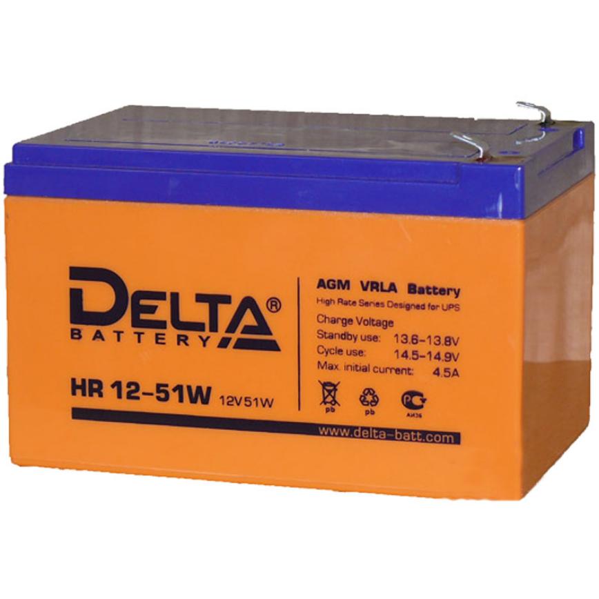 Аккумулятор 12 в 12 ач купить. Аккумуляторная батарея Delta HR 12-51w (12v / 12ah). Delta hr12-51w (12в/12ач). АКБ Delta 12v. Тяговый аккумулятор 12в Делта.