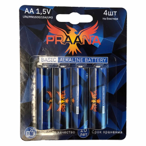 Praana AA LR6 Basic Alkaline BL4