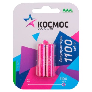 Космос HR03 1100mah KOCR03NIMH(1100MAH) BL2