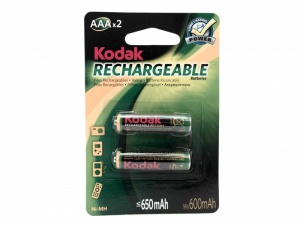 Kodak HR03 650mah Rechargeable K3AHR-2/650mah NI-MH BL2 Kodak HR03 650mah Rechargeable K3AHR-2/650mah NI-MH BL2