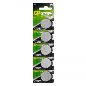 GP CR2450 Lithium CR2450-2C5 BL5 GP CR2450 Lithium CR2450-2C5 BL5