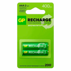 GP HR03 400mah 40AAAHCV-2CRSBC2 NI-MH BL2