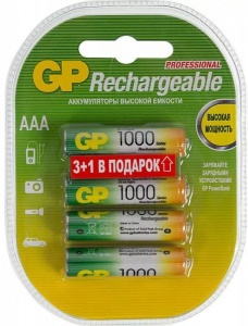 GP HR03 1000mah 100AAAHC-2DECRC4 NI-MH BL4 GP HR03 1000mah 100AAAHC-2DECRC4 NI-MH BL4