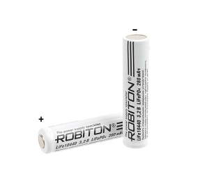 Robiton LiFe10440 280мАч без защиты PK1 Robiton LiFe10440 280мАч без защиты PK1