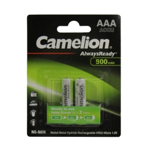 фото Camelion HR03 900mah Always Ready NH-AAA900ARBP2 BL2 фото Camelion HR03 900mah Always Ready NH-AAA900ARBP2 BL2