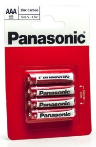 Panasonic R03 Zinc Carbon R03RZ/4BP BL4