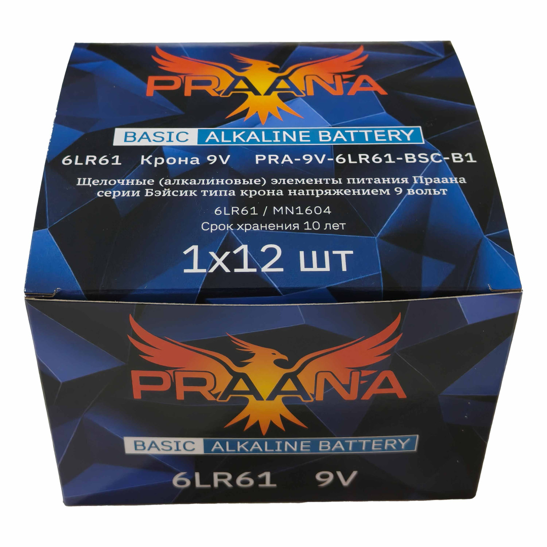 Картинка praana 9v 6lr61 basic alkaline bl1 в Киликс